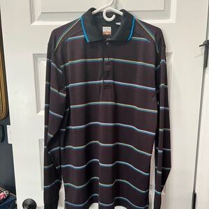 Ci1 Callaway C-Tech Long Sleeve Golf Polo Shirt Mens Large